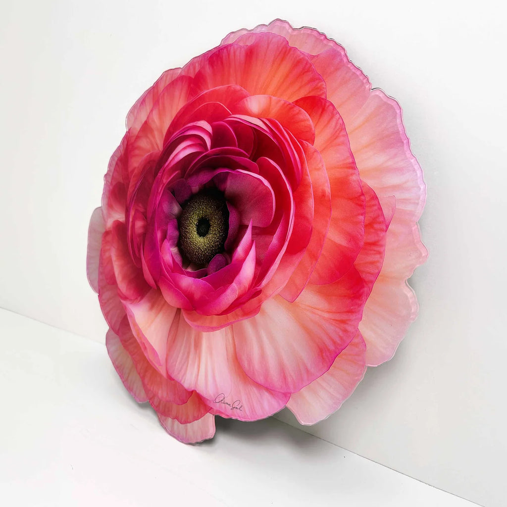 Floral Acrylic Silhouette - Ranunculus