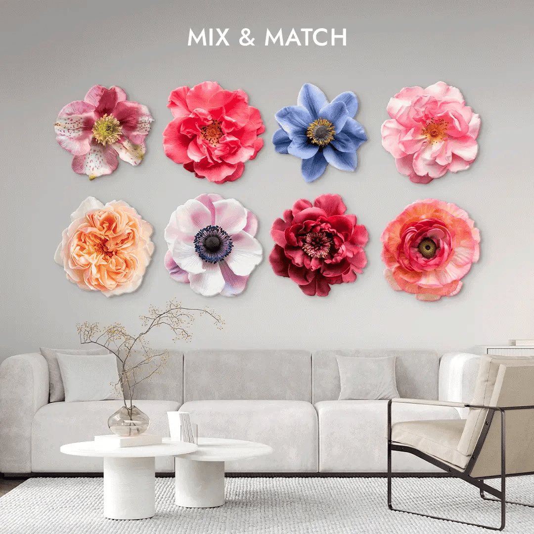 Floral Acrylic Silhouette - Peony