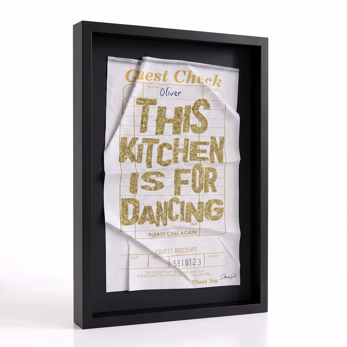 Kitchen Check Please Gold | Limited Edition