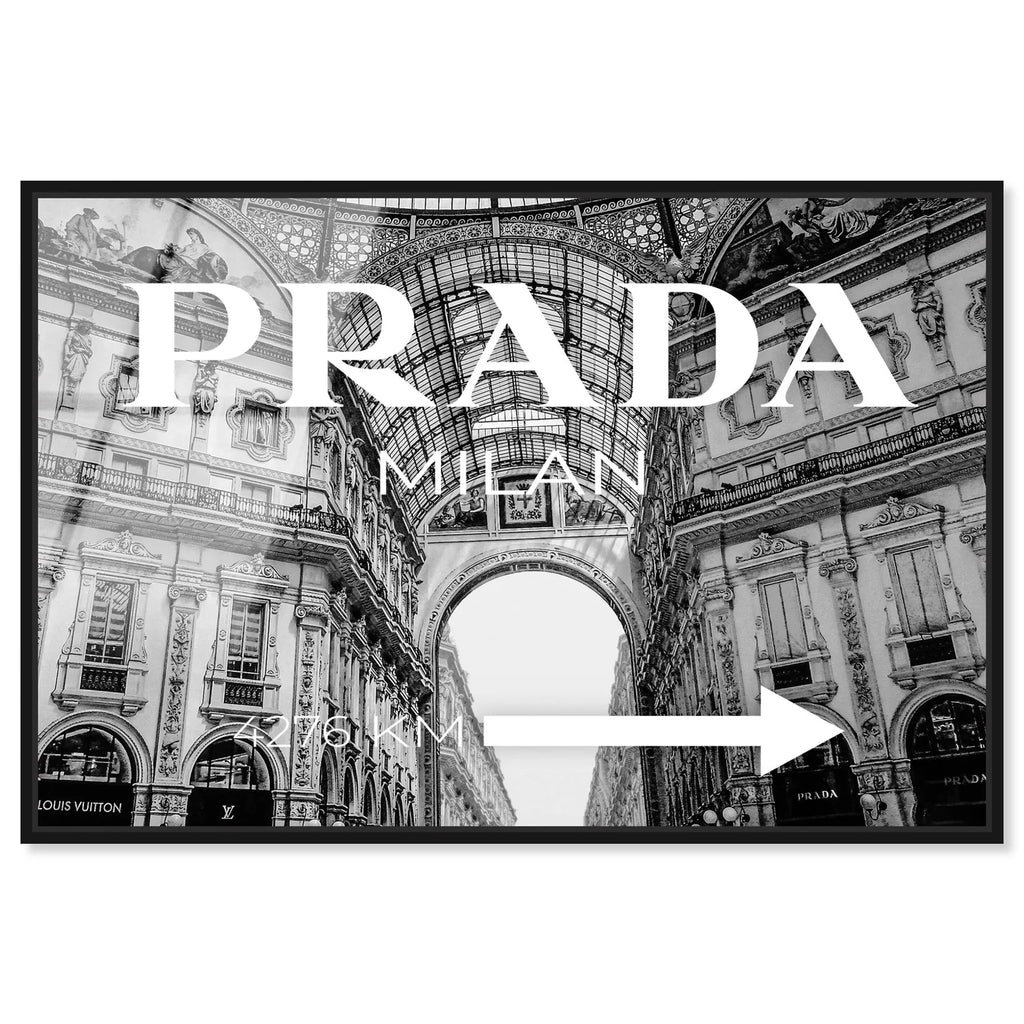 Milan Galleria Roadsign Noir
