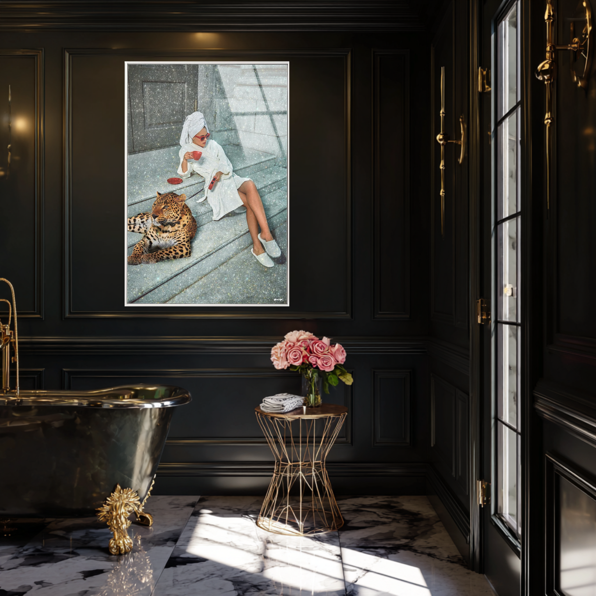 Morning Statement Coffee - With Hand-applied Shimmer Diamond Dust™ | Oliver Gal