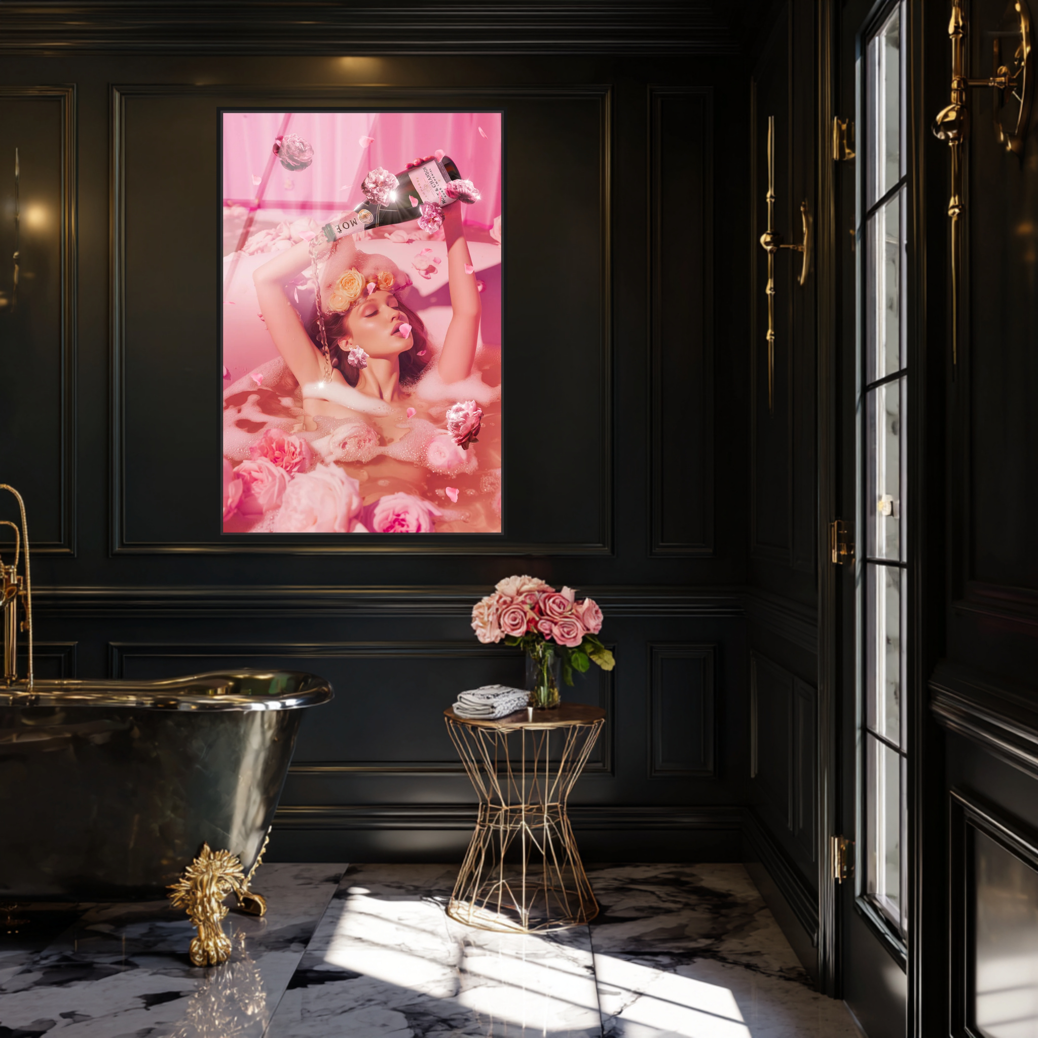 Rose Champagne Bath - With Diamond Dust™ | Oliver Gal