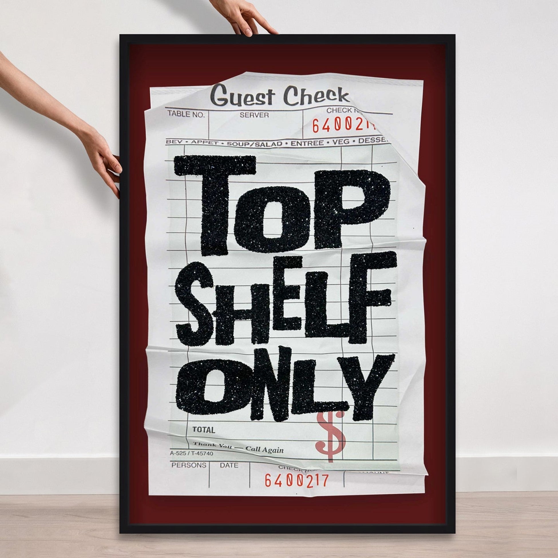 Top Shelf Red Check | Oliver Gal | Limited Edition