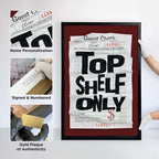 Top Shelf Red Check | Oliver Gal | Limited Edition