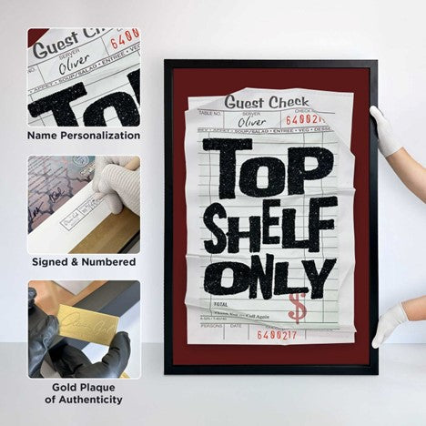 Top Shelf Red Check | Oliver Gal | Limited Edition