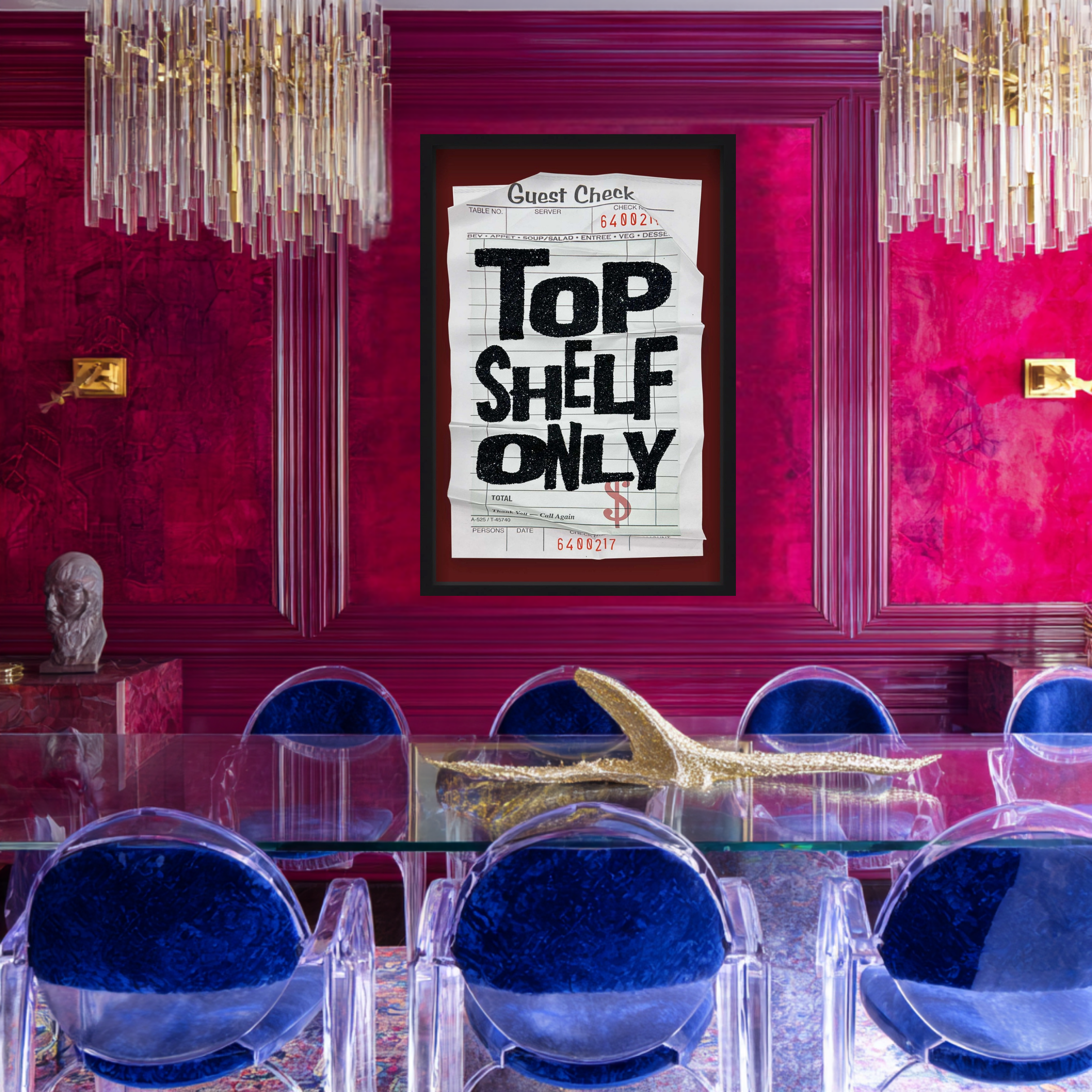 Top Shelf Red Check | Oliver Gal | Limited Edition
