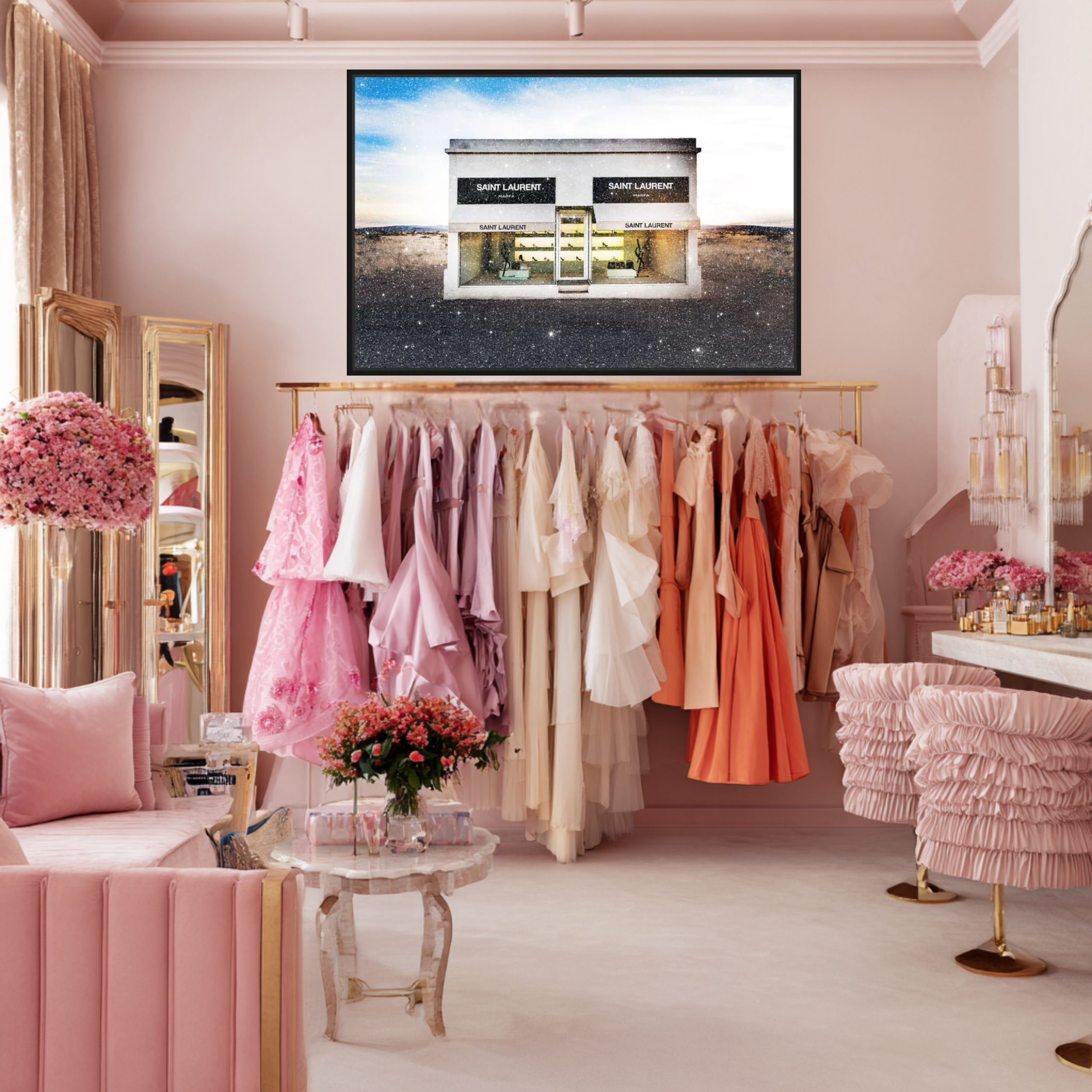 Store in Marfa Italian Color - With Hand-applied Shimmer Diamond Dust™ | Oliver Gal